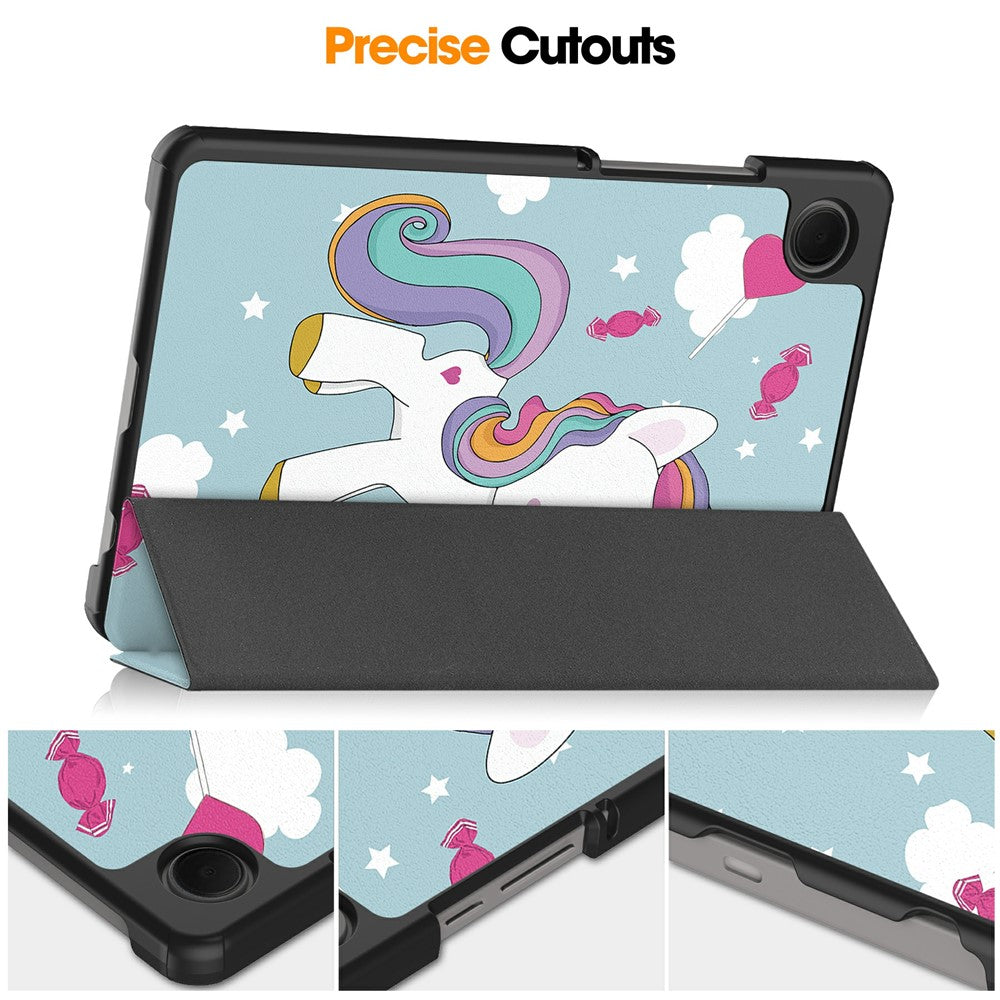 Capa para Samsung Galaxy Tab A11 / Tab A9, Techsuit, FoldPro Unicorn Novo Modelo, Multicolor
