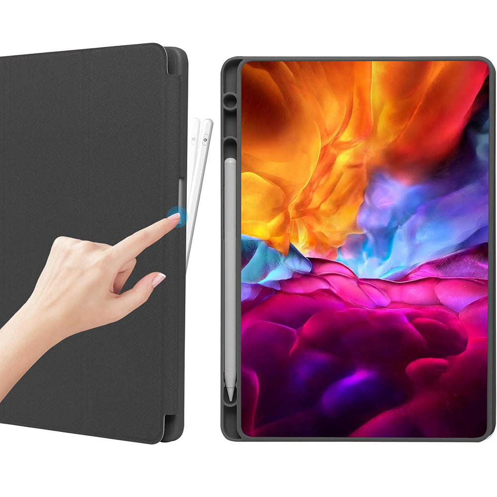 Capa para Samsung Galaxy Tab A9+, Techsuit, Flex Trifold, Preta