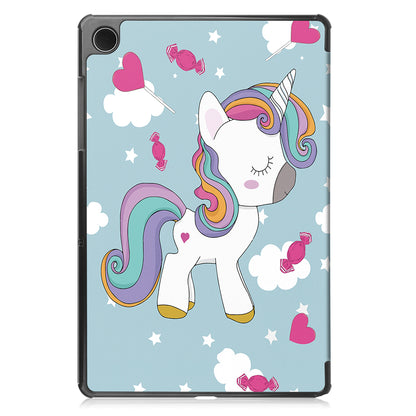 Capa para Samsung Galaxy Tab A9+, Techsuit, FoldPro Unicorn, Multicolor