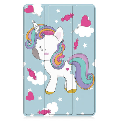 Capa para Samsung Galaxy Tab A9+, Techsuit, FoldPro Unicorn, Multicolor