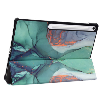Capa para Samsung Galaxy Tab S10 FE+, Techsuit, FoldPro Green Time, Multicolor