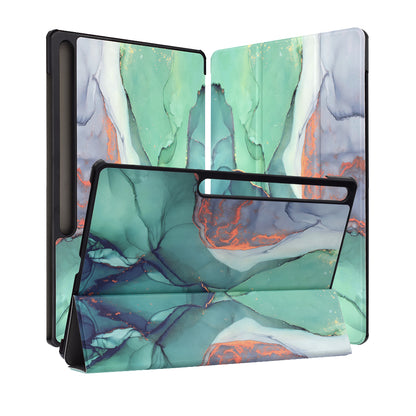 Capa para Samsung Galaxy Tab S10 FE+, Techsuit, FoldPro Green Time, Multicolor
