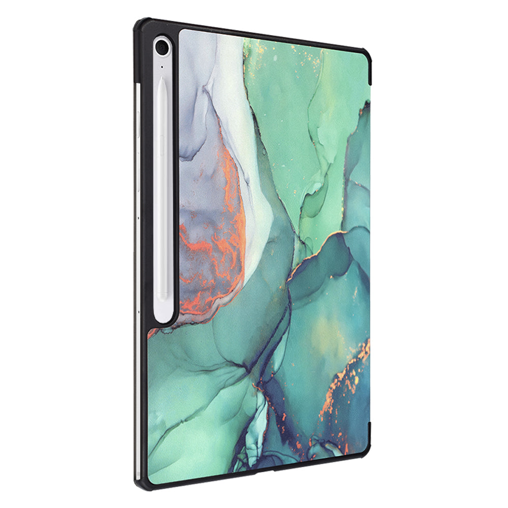 Capa para Samsung Galaxy Tab S10 FE+, Techsuit, FoldPro Green Time, Multicolor