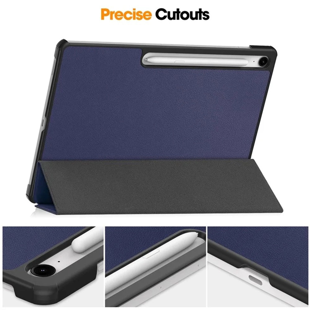 Capa para Samsung Galaxy Tab S10 FE+, Techsuit, FoldPro, Vermelha