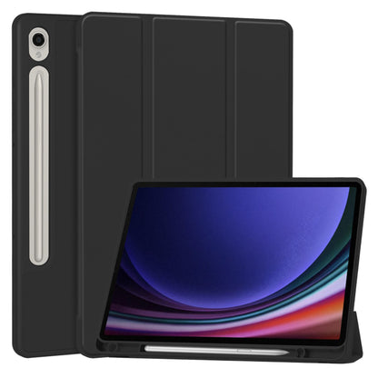 Capa para Samsung Galaxy Tab S10 FE / Tab S9 FE / Tab S9, Techsuit, Flex Trifold, Preta