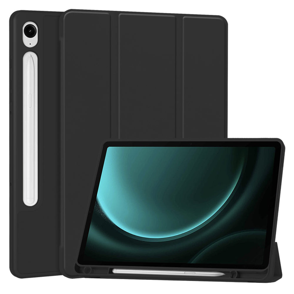 Case for Samsung Galaxy Tab S10 FE / Tab S9 FE, Techsuit, Flex Trifold, Black