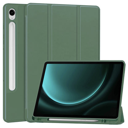 Capa para Samsung Galaxy Tab S10 FE / Tab S9 FE, Techsuit, Flex Trifold, Verde
