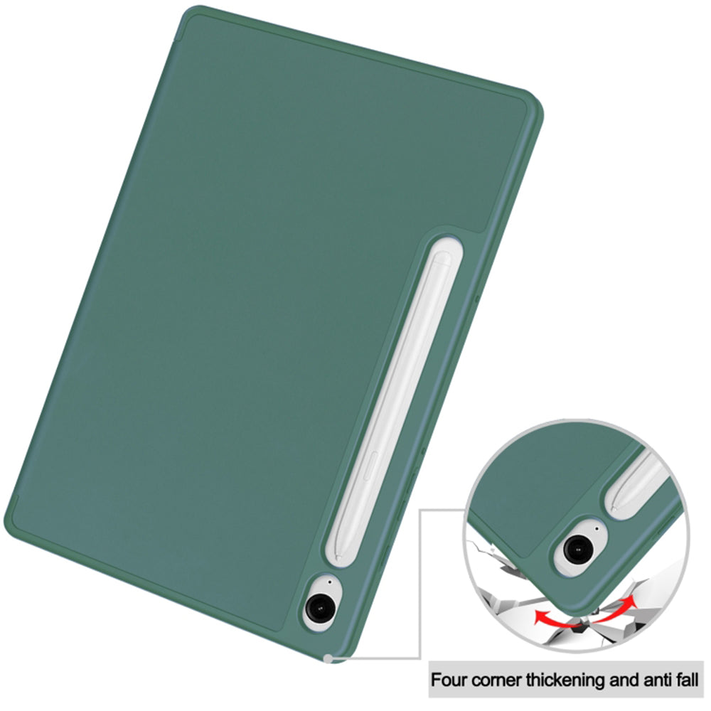 Capa para Samsung Galaxy Tab S10 FE / Tab S9 FE, Techsuit, Flex Trifold, Verde