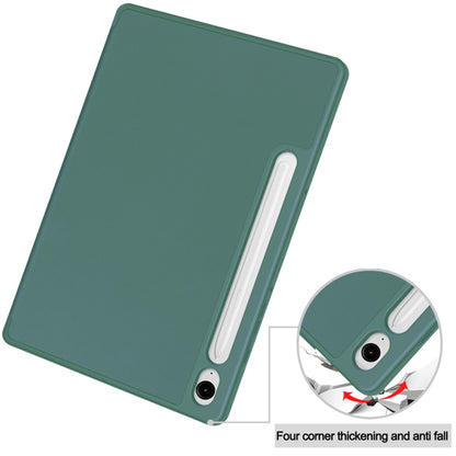 Capa para Samsung Galaxy Tab S10 FE / Tab S9 FE, Techsuit, Flex Trifold, Verde