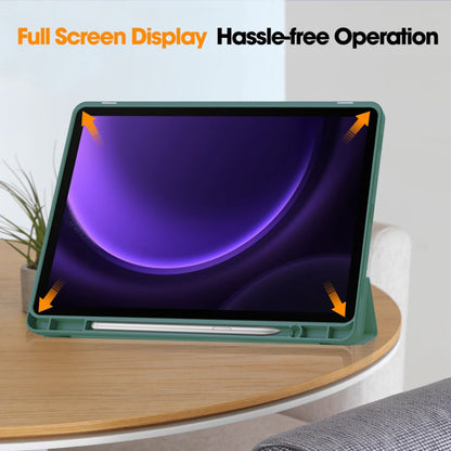 Capa para Samsung Galaxy Tab S10 FE / Tab S9 FE, Techsuit, Flex Trifold, Verde