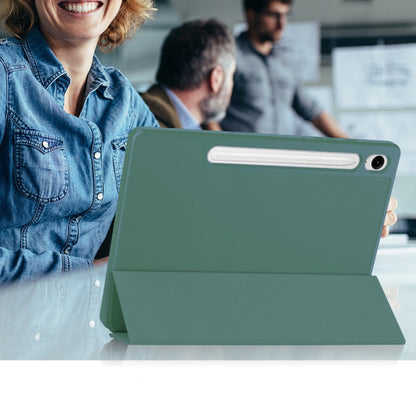Capa para Samsung Galaxy Tab S10 FE / Tab S9 FE, Techsuit, Flex Trifold, Verde
