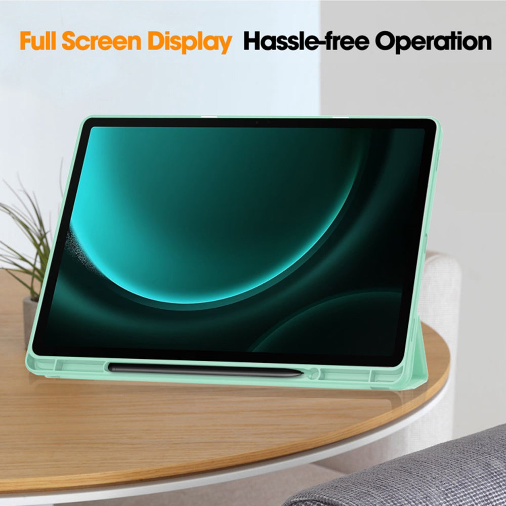 Case for Samsung Galaxy Tab S10 Ultra / Tab S9 Ultra, Techsuit, Flex Trifold, Black