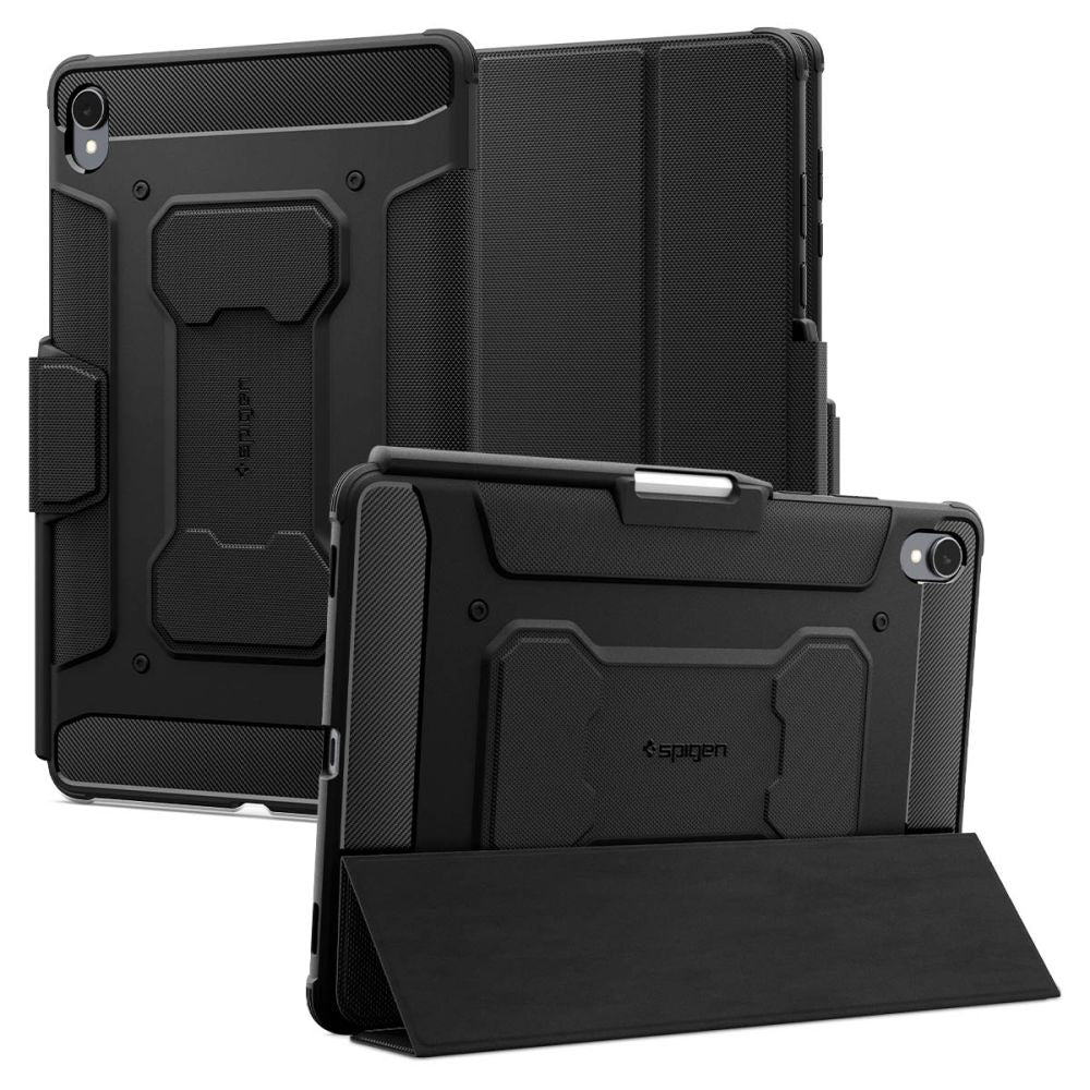 Capa para Samsung Galaxy Tab S11, Spigen, Rugged Armor Pro, Preta ACS10149