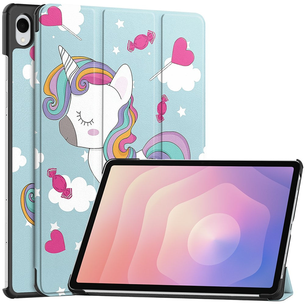 Capa para Samsung Galaxy Tab S11, Techsuit, FoldPro Unicorn, Multicolor