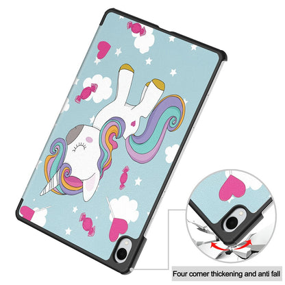 Capa para Samsung Galaxy Tab S11, Techsuit, FoldPro Unicorn, Multicolor