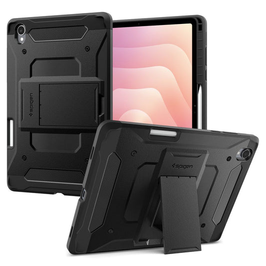 Capa para Samsung Galaxy Tab S12 Plus, Spigen, Tough Armor Pro, Preta ACS11827