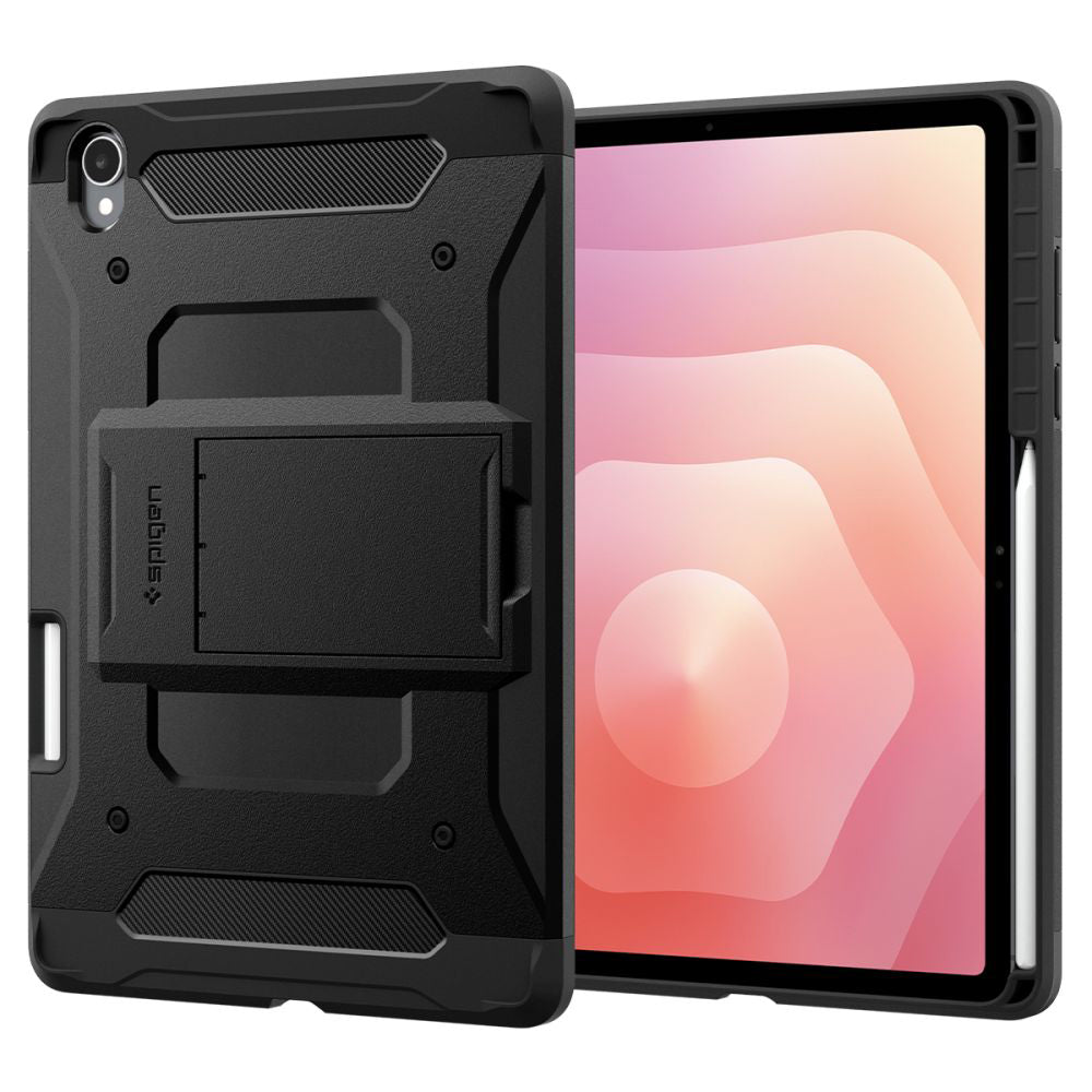 Capa para Samsung Galaxy Tab S12 Plus, Spigen, Tough Armor Pro, Preta ACS11827