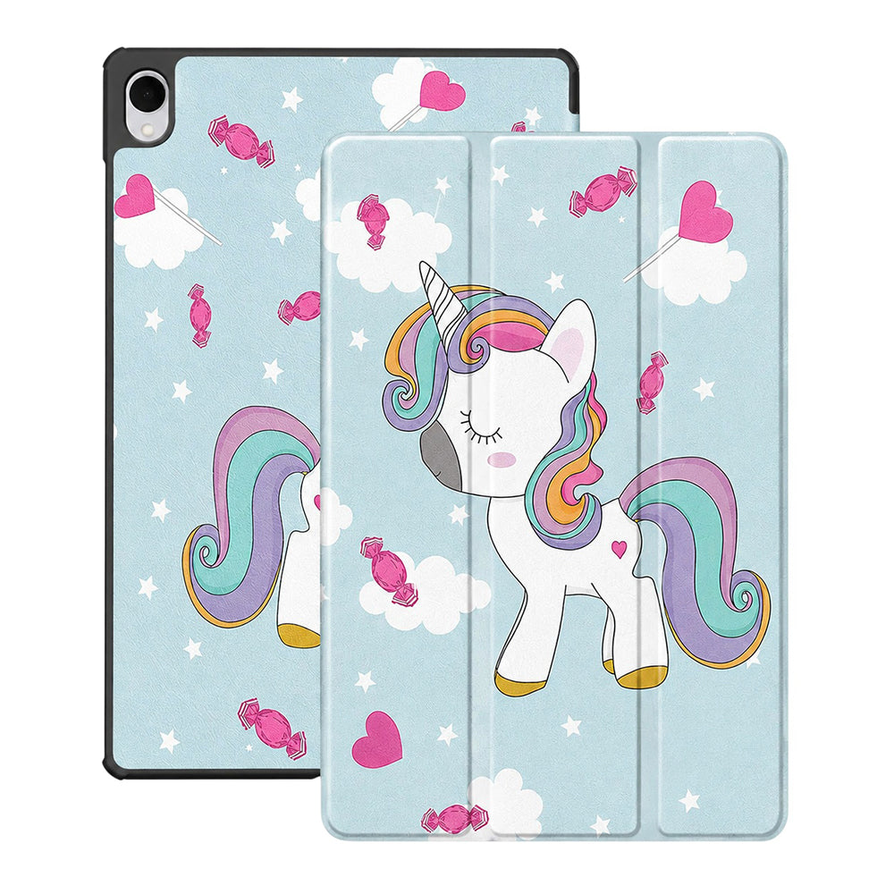 Capa para Samsung Galaxy Tab S12 Plus, Techsuit, FoldPro Unicorn, Multicolor