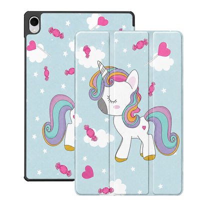Capa para Samsung Galaxy Tab S12 Plus, Techsuit, FoldPro Unicorn, Multicolor