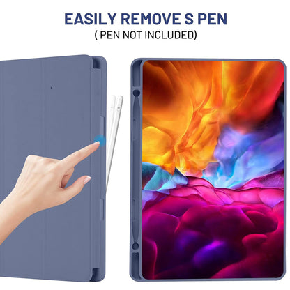 Capa para Samsung Galaxy Tab S6 Lite (2024) / Tab S6 Lite (2022) / Tab S6 Lite (2020), Techsuit, Flex Trifold, Roxa