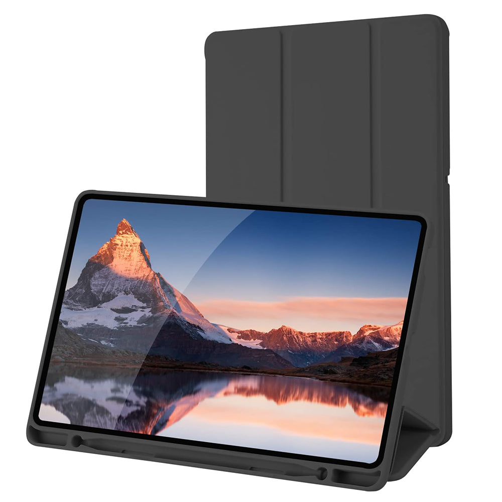 Capa para Samsung Galaxy Tab S6 Lite (2024) / Tab S6 Lite (2022) / Tab S6 Lite (2020), Techsuit, Flex Trifold, Preta