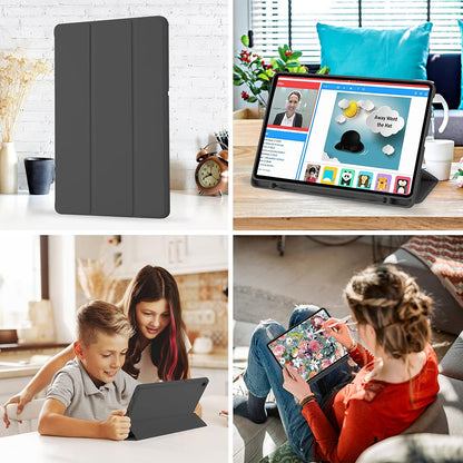 Capa para Samsung Galaxy Tab S6 Lite (2024) / Tab S6 Lite (2022) / Tab S6 Lite (2020), Techsuit, Flex Trifold, Preta