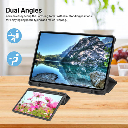 Capa para Samsung Galaxy Tab S6 Lite (2024) / Tab S6 Lite (2022) / Tab S6 Lite (2020), Techsuit, Flex Trifold, Preta