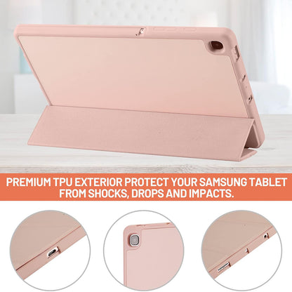 Capa para Samsung Galaxy Tab S6 Lite (2024) / Tab S6 Lite (2022) / Tab S6 Lite (2020), Techsuit, Flex Trifold, Rosa