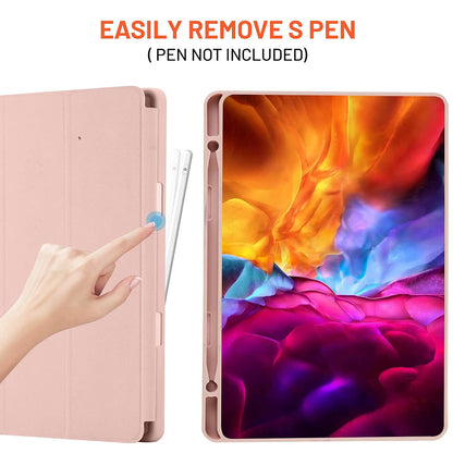 Capa para Samsung Galaxy Tab S6 Lite (2024) / Tab S6 Lite (2022) / Tab S6 Lite (2020), Techsuit, Flex Trifold, Rosa