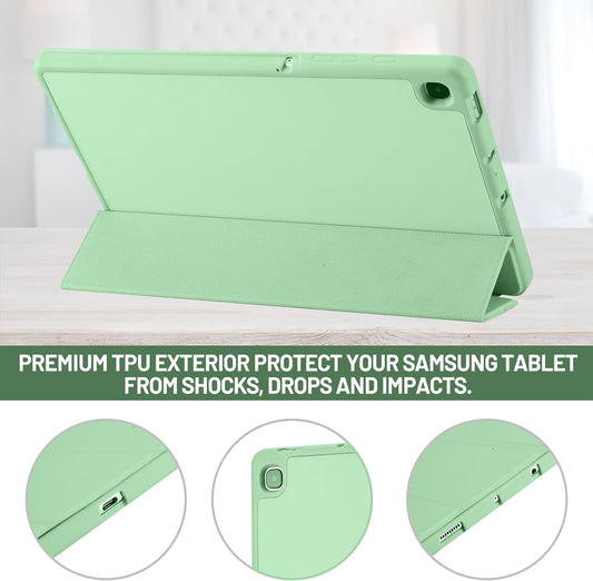 Capa para Samsung Galaxy Tab S6 Lite (2024) / Tab S6 Lite (2022) / Tab S6 Lite (2020), Techsuit, Flex Trifold, Verde Matcha