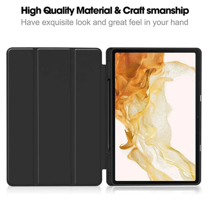 Capa para Samsung Galaxy Tab S8+ / Tab S7+, Techsuit, Flex Trifold, Preta