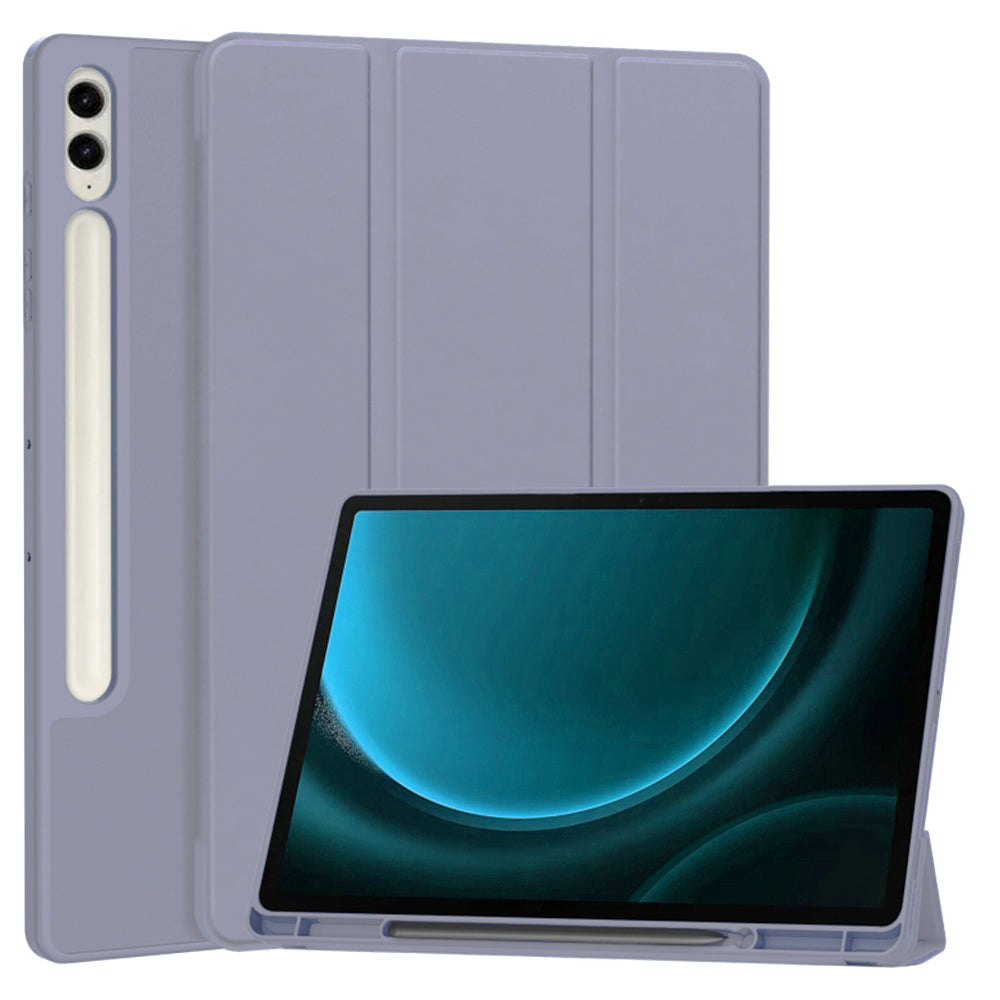 Capa para Samsung Galaxy Tab S9 FE+, Techsuit, Flex Trifold, Roxo