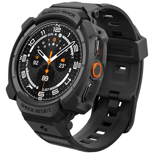 Capa Spigen Rugged Armor Pro para Samsung Galaxy Watch Ultra2, Preta Mate ACS11612