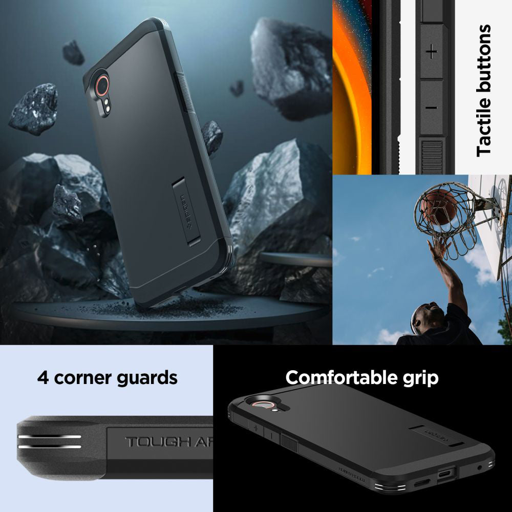 Capa para Samsung Galaxy Xcover7 G556, Spigen, Tough Armor, Preta ACS07505
