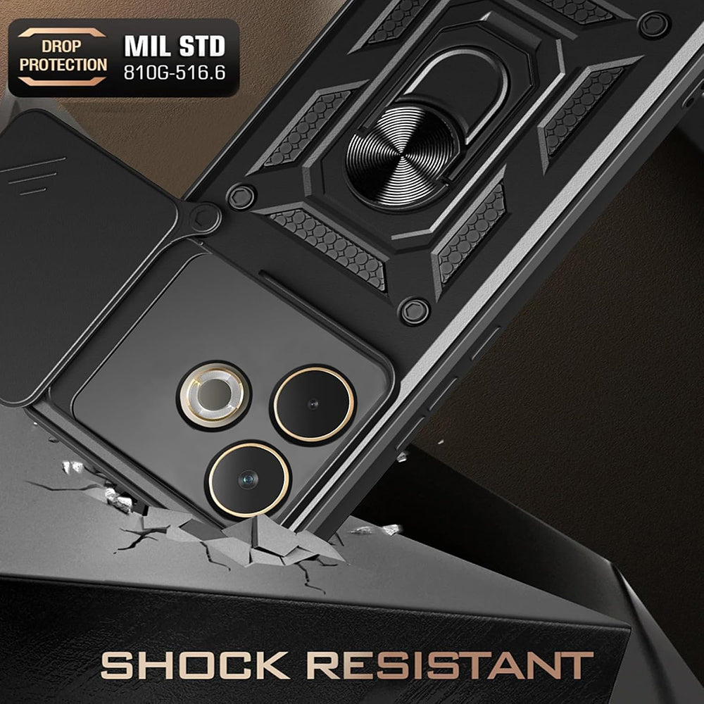 Capa para Samsung Galaxy XCover7 Pro, Techsuit, CamShield, Preta
