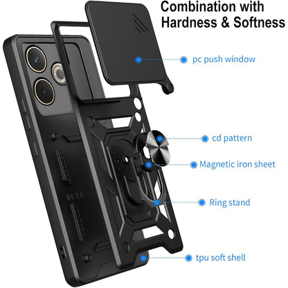 Capa para Samsung Galaxy XCover7 Pro, Techsuit, CamShield, Preta