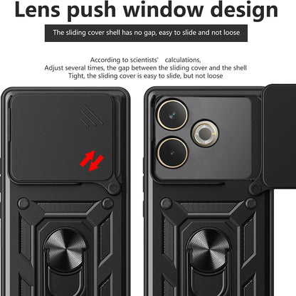 Capa para Samsung Galaxy XCover7 Pro, Techsuit, CamShield, Preta