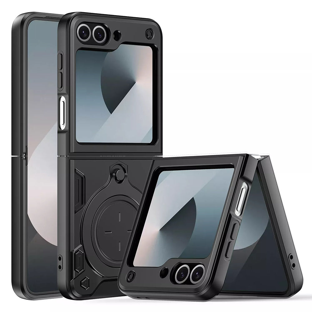 Capa para Samsung Galaxy Z Flip7 FE F761 / Z Flip6 F741, Techsuit, CamGuard Pro, Preta