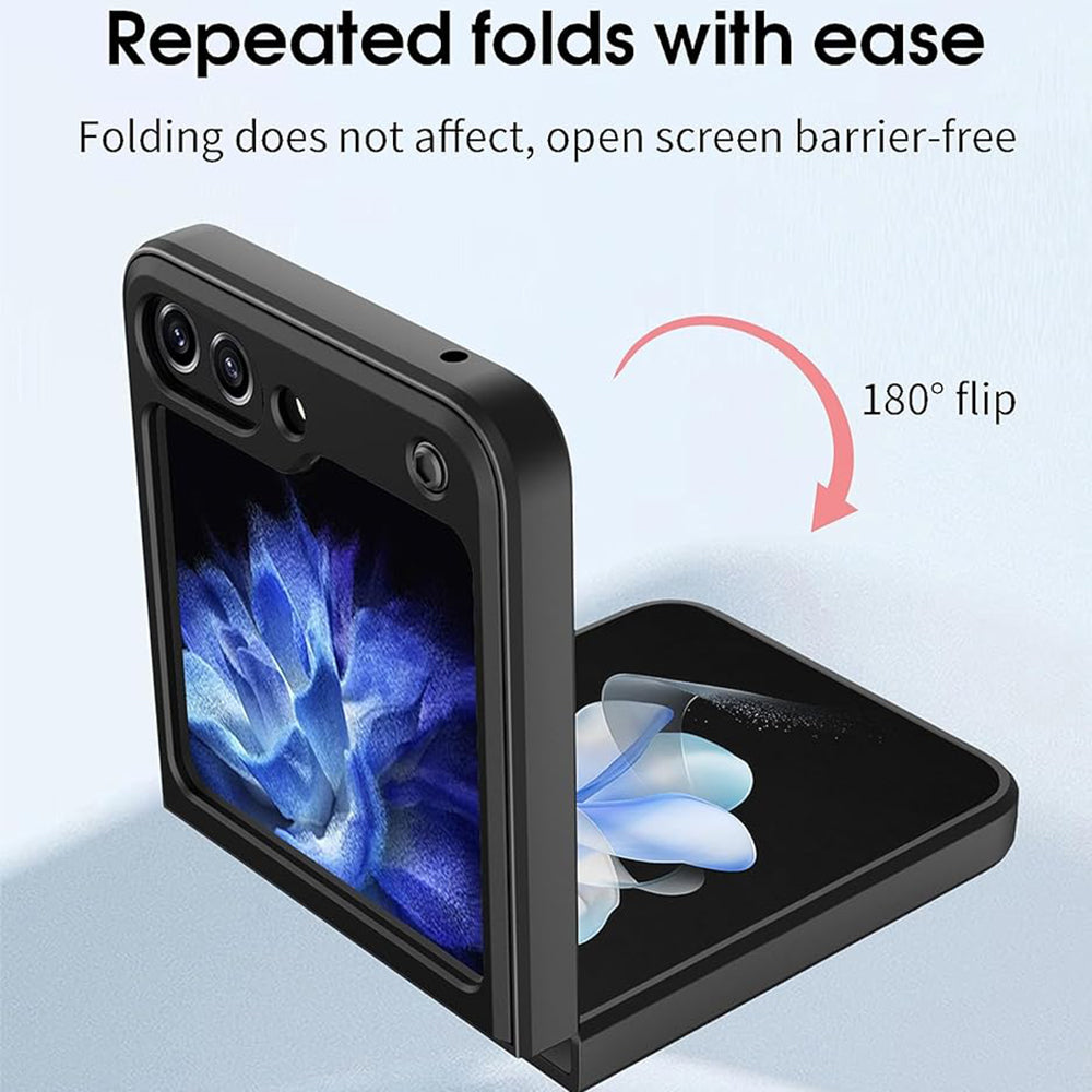 Capa para Samsung Galaxy Z Flip7 FE F761 / Z Flip6 F741, Techsuit, CamGuard Pro, Preta
