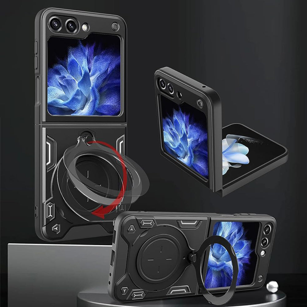 Capa para Samsung Galaxy Z Flip7 FE F761 / Z Flip6 F741, Techsuit, CamGuard Pro, Preta