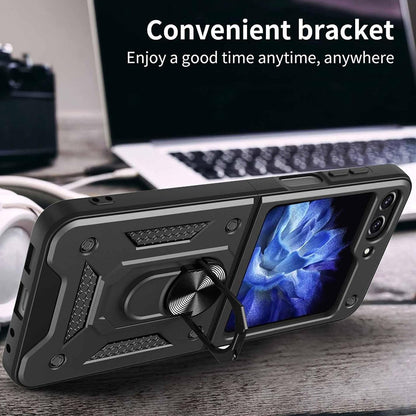 Capa para Samsung Galaxy Z Flip7 FE F761 / Z Flip6 F741, Techsuit, CamShield, Preta