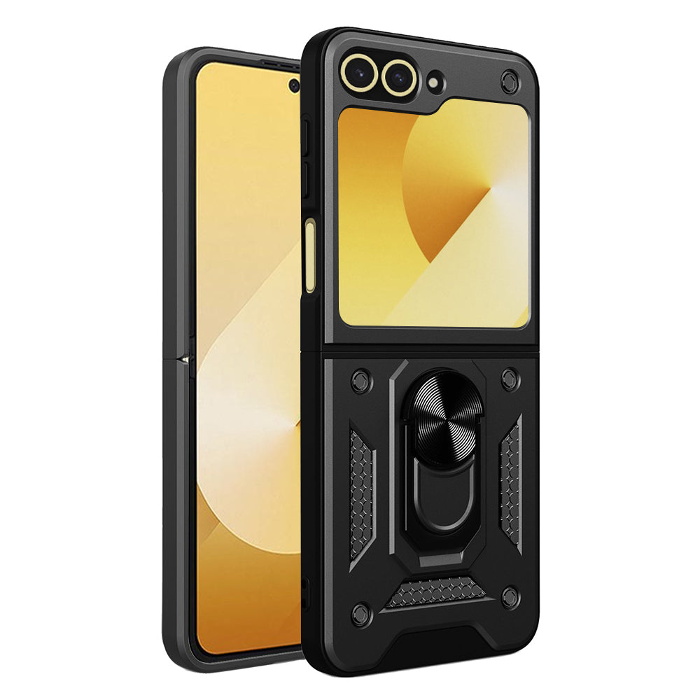 Capa para Samsung Galaxy Z Flip7 FE F761 / Z Flip6 F741, Techsuit, CamShield, Preta
