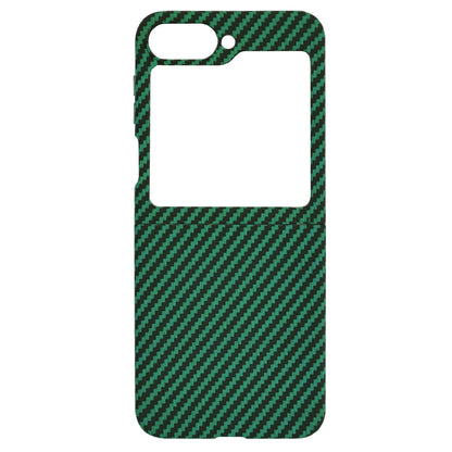 Capa para Samsung Galaxy Z Flip7 FE F761 / Z Flip6 F741, Techsuit, Carbonite FiberShell, Verde