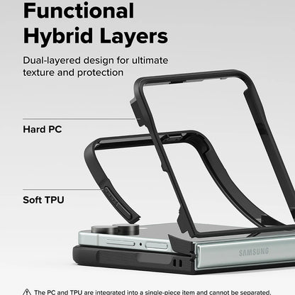 Capa para Samsung Galaxy Z Flip7 F766, Ringke, Onyx, Preta