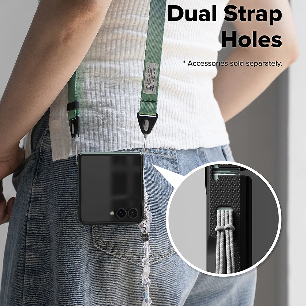 Capa para Samsung Galaxy Z Flip7 F766, Ringke, Onyx, Preta