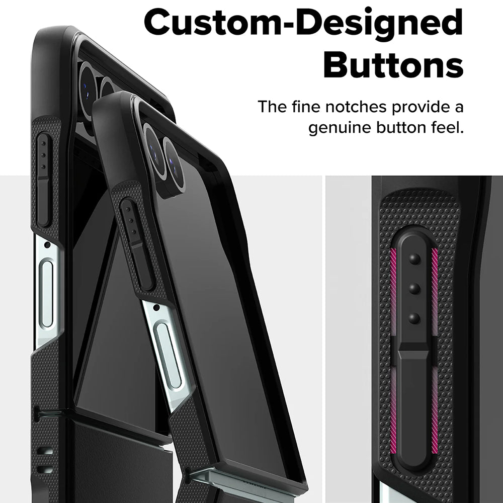 Capa para Samsung Galaxy Z Flip7 F766, Ringke, Onyx, Preta