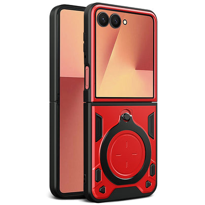 Capa para Samsung Galaxy Z Flip7 F766, Techsuit, CamGuard Pro, Vermelha
