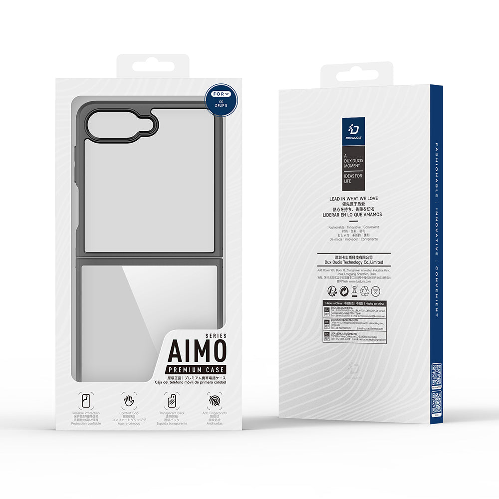 Capa para Samsung Galaxy Z Flip8 F776, DUX DUCIS, Aimo, Preta