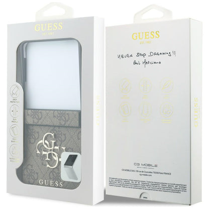 Capa para Samsung Galaxy Z Flip8 F776, Guess, 4G Big Logo, Castanha
