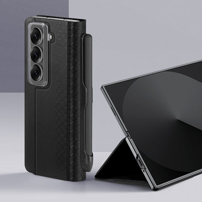 Capa para Samsung Galaxy Z Fold Special, DUX DUCIS, Bril (com Suporte para Lápis), Preta